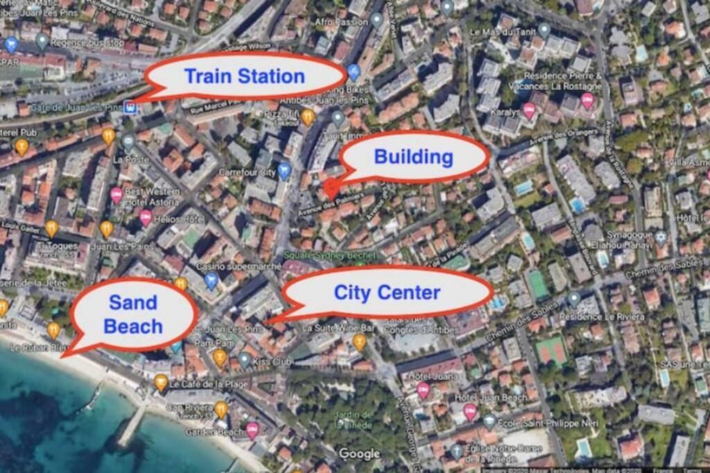 Coeur De Juan, Calme, 300M Plages - Easy Check-In Αντίμπ Εξωτερικό φωτογραφία